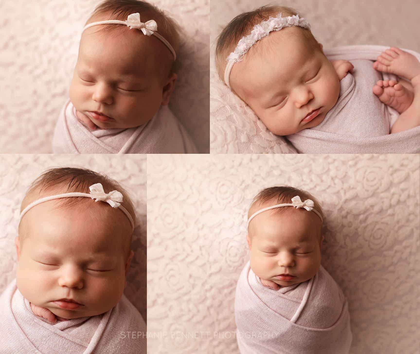 Baby girl newborn photography session