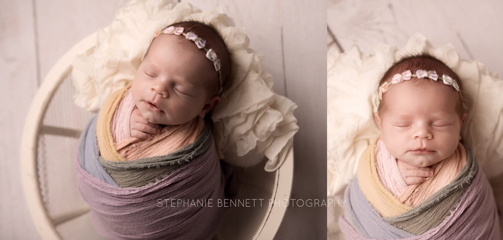 Pastel Rainbow baby props photography session lakeville mn
