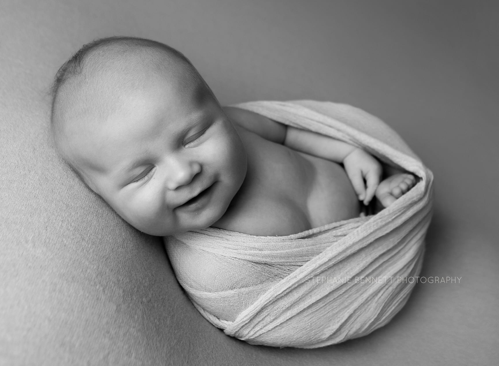 South metro newborn photography baby smiles