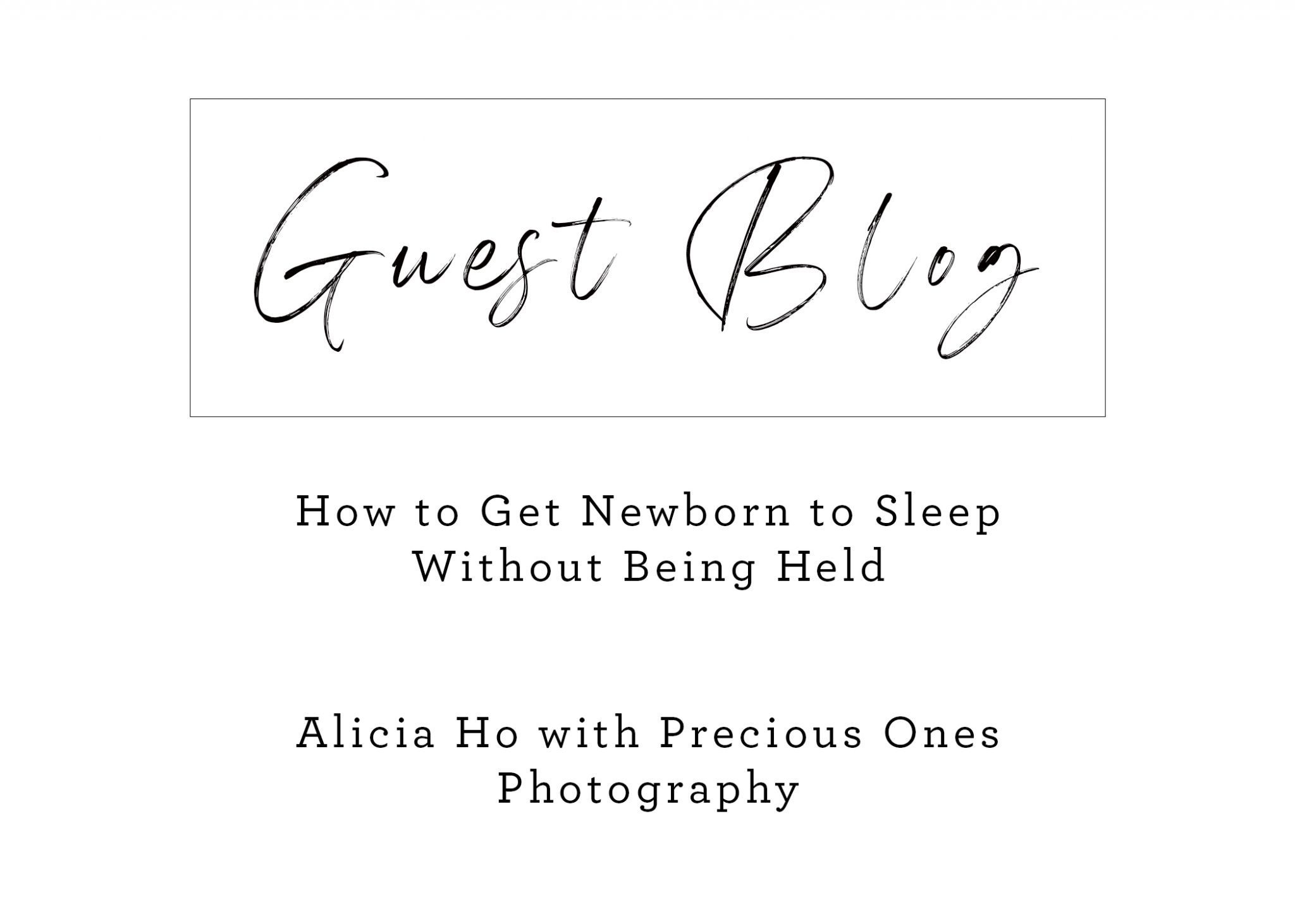How to get newborn to sleep without being held