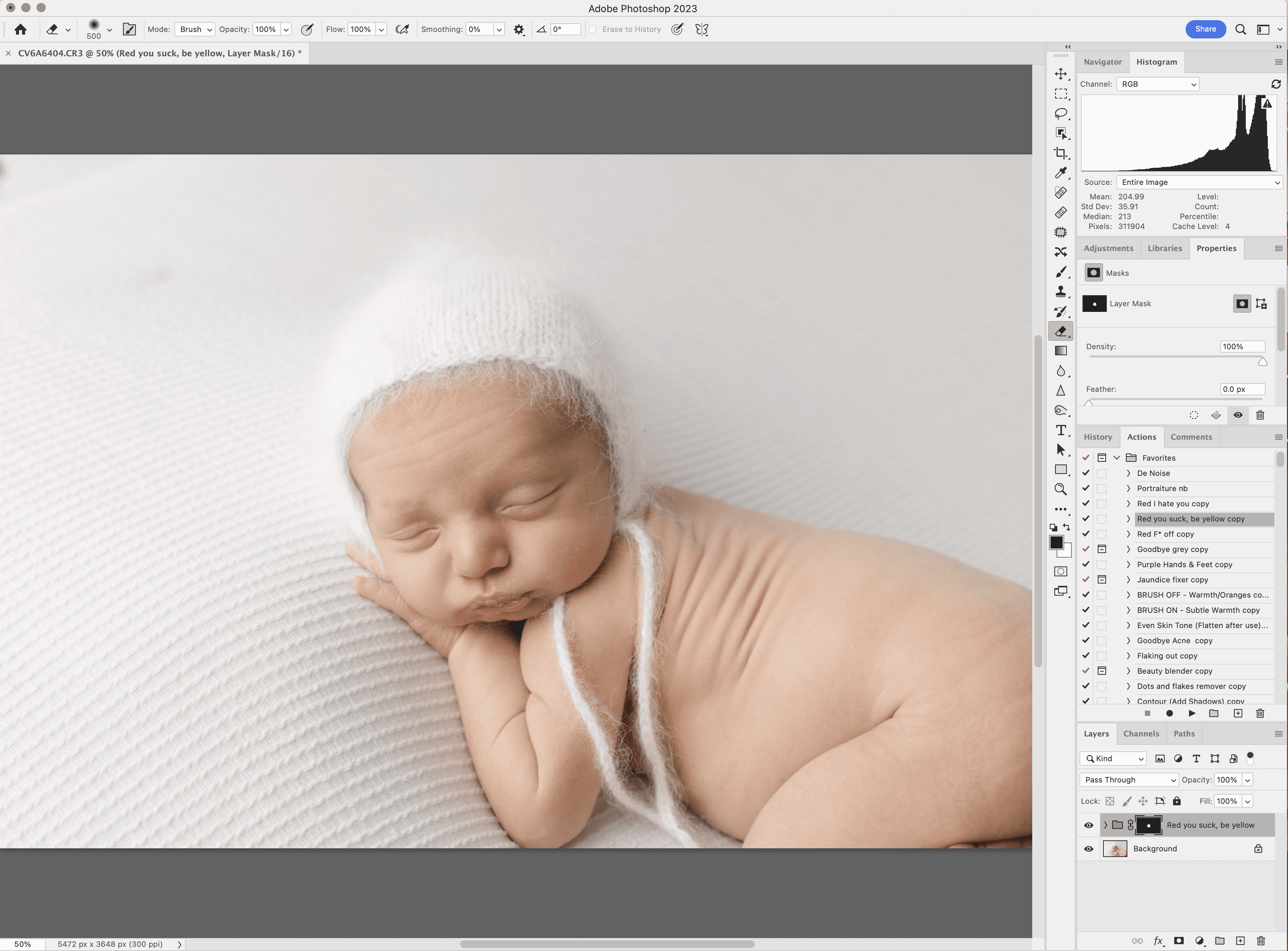 Photoshop and Lightroom for newborn photography
