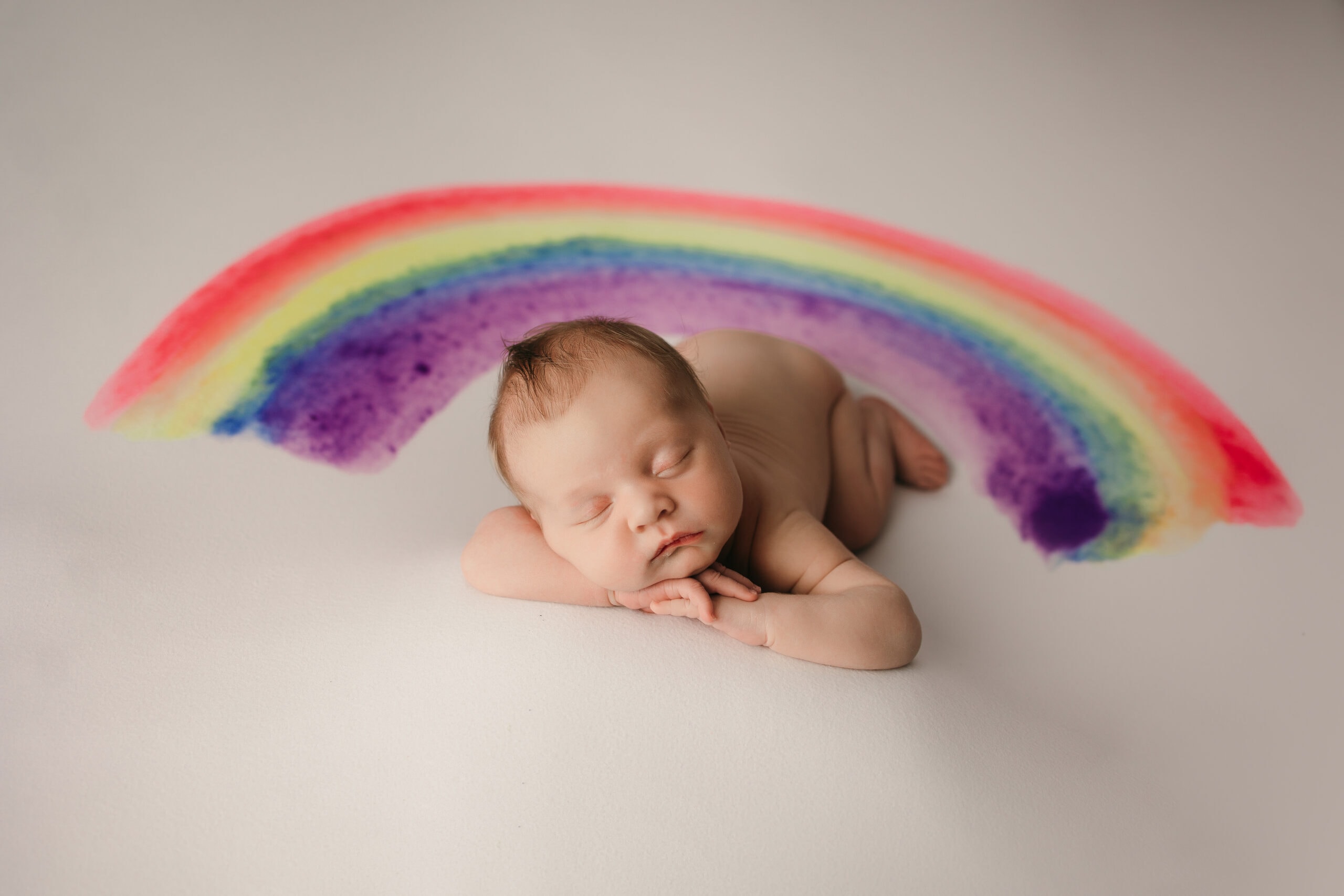 Rainbow baby photography in minnesota